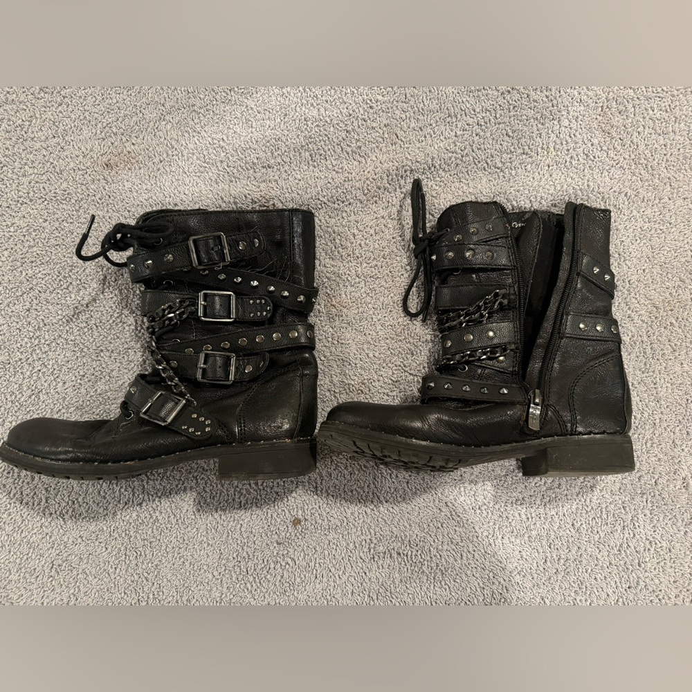 Bcbg Combat Boots With Studs - image 2